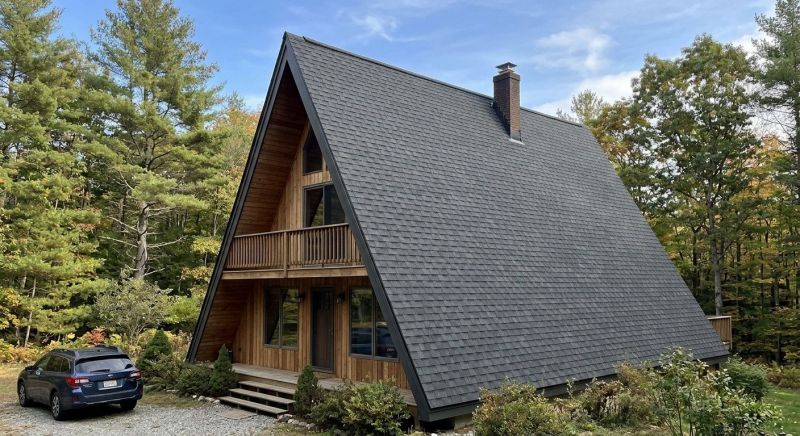 A Frame Roof Installation in York County, ME