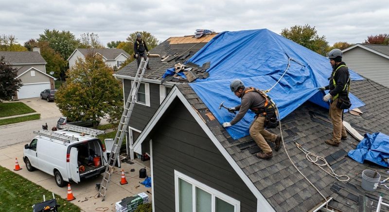 Our team working on Roofing Service projects in York County, ME