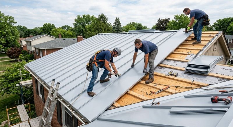 Aluminum Roof Installation in Acton, ME
