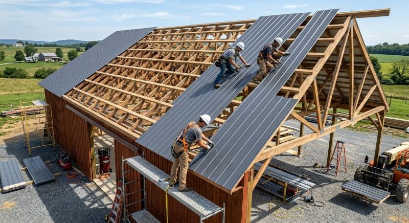 Barn Roof Construction in York County, ME