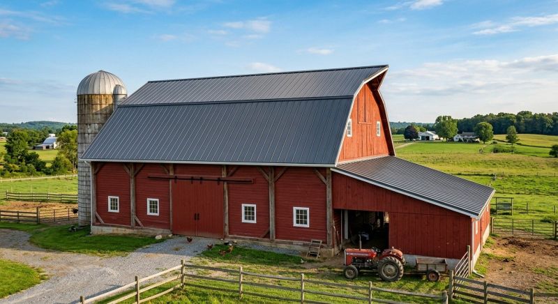 Barn Roof Replacement in York County, ME