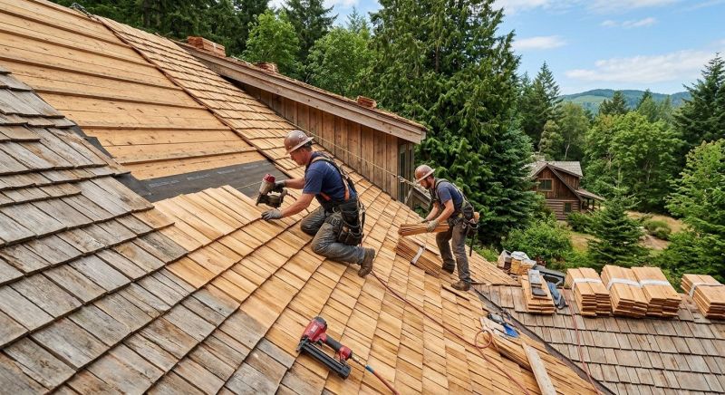 Cedar Roof Installation in Cape Elizabeth, ME
