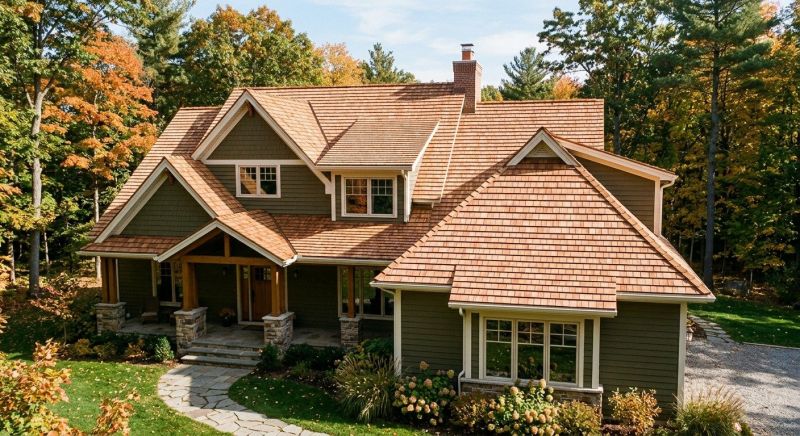 Cedar Roof Installation in Cape Elizabeth, ME