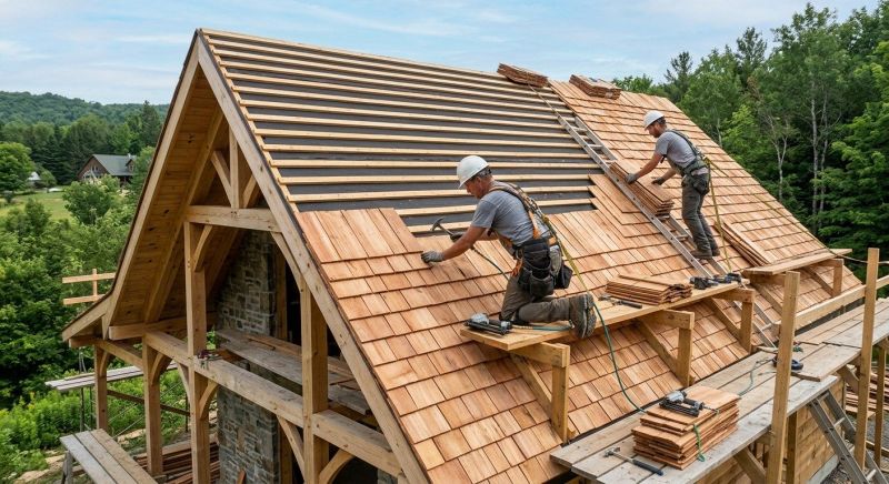 Cedar Roof Installation in Cumberland County, ME