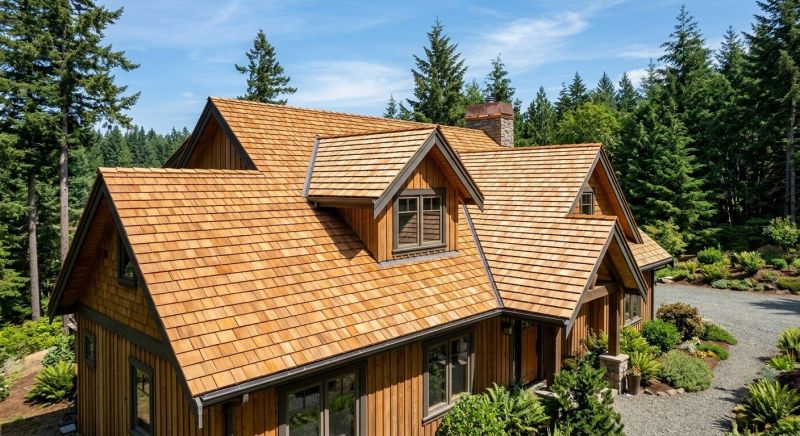 Cedar Roof Installation in Gorham, ME