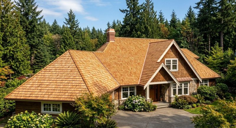 Cedar Roof Installation in Ogunquit, ME