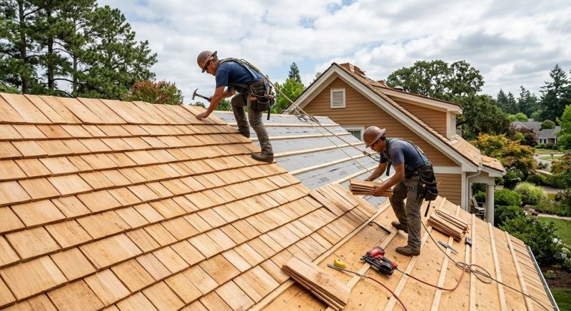 Cedar Roof Installation in South Portland, ME