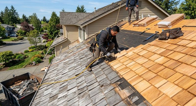 Cedar Roof Replacement in Portland, ME