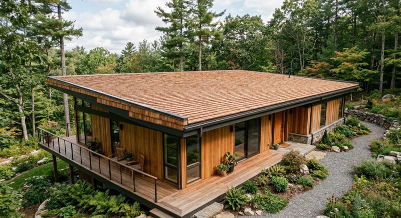 Cedar Shake Roof Construction in Cape Neddick, ME