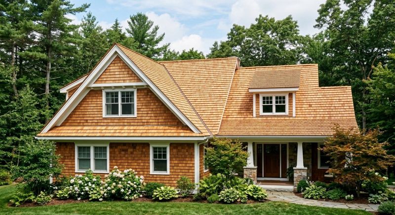 Cedar Shake Roof Construction in Scarborough, ME