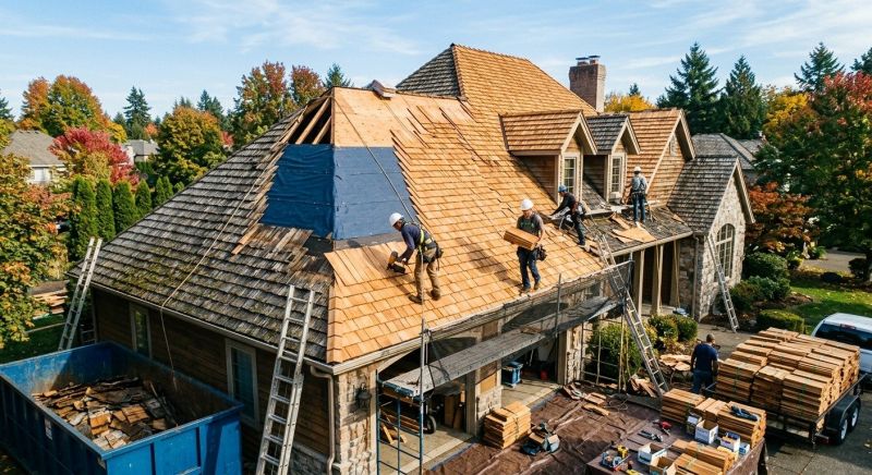 Cedar Shingles Replacement in Kennebunk, ME