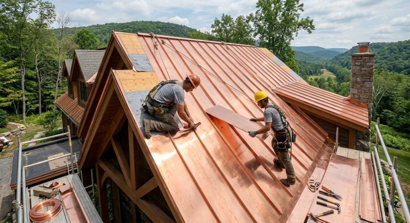Copper Roof Installation in York County, ME