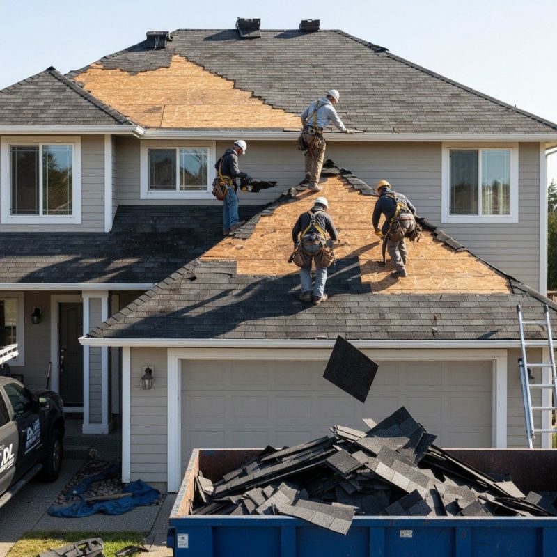 Damaged Roof Replacement in Buxton, ME