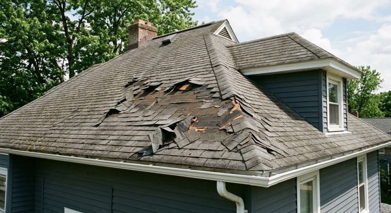 Damaged Roof Replacement in Sanford, ME