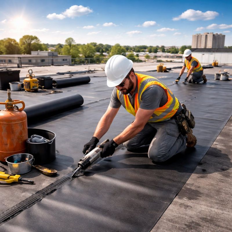 Epdm Roof Installation in Buxton, ME