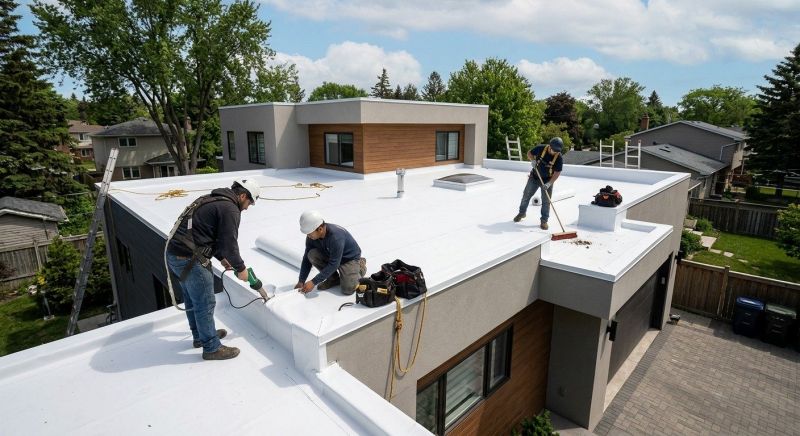 Flat Roof Installation in Waterboro, ME