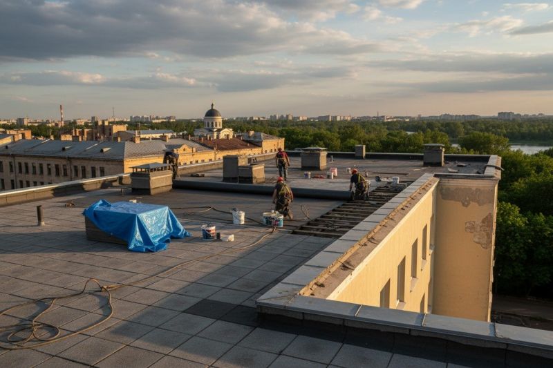 Flat Roof Replacement in East Waterboro, ME