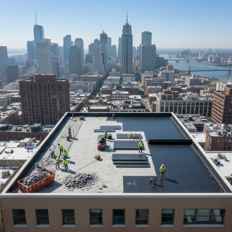 Flat Roof Replacement in Long Island, ME