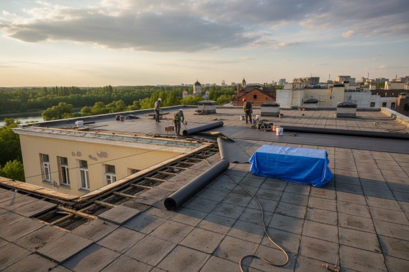 Flat Roof Replacement in Old Orchard Beach, ME