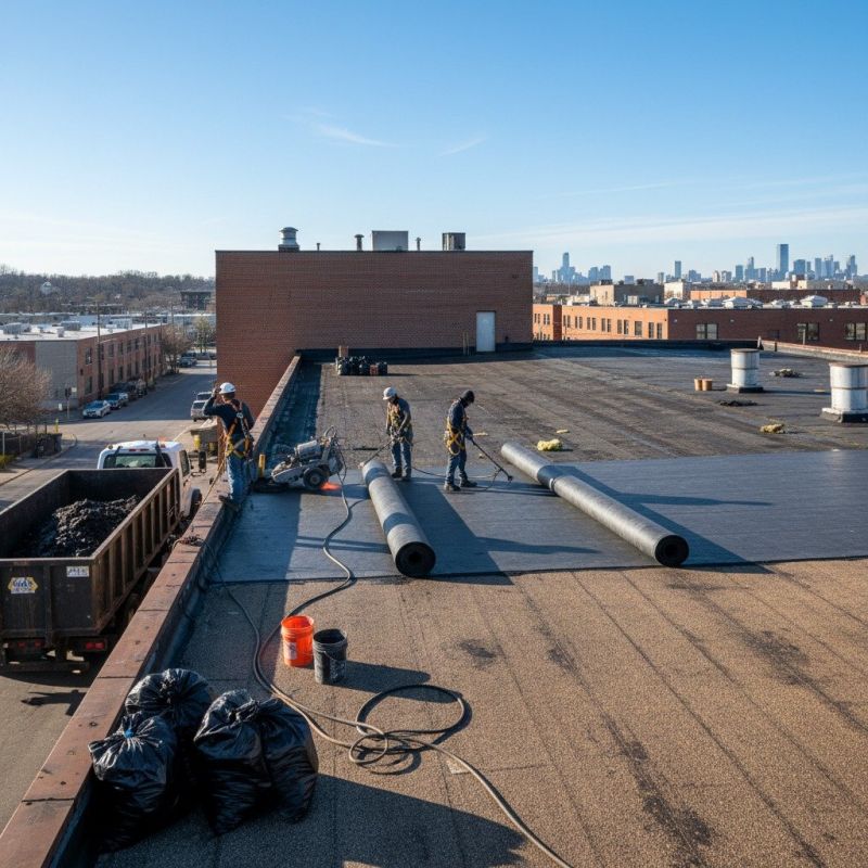 Flat Roof Replacement in Steep Falls, ME