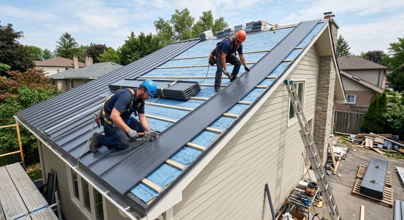 Metal Roof Installation in Wells, ME