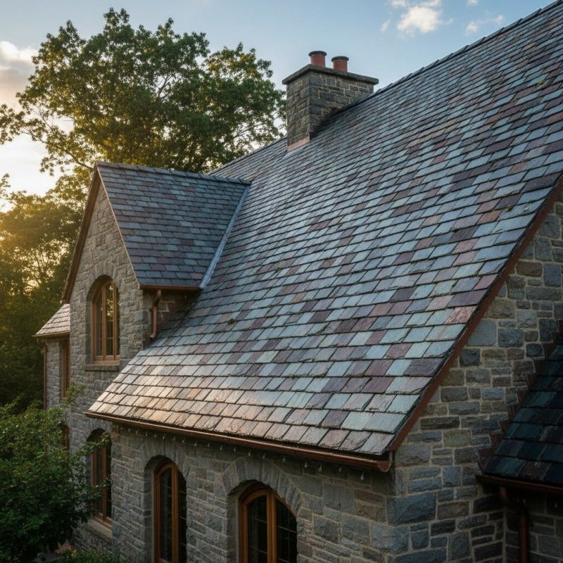 Slate Roof Replacement in Buxton, ME