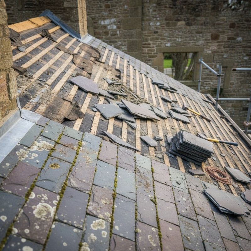 Slate Roof Replacement in Cape Elizabeth, ME