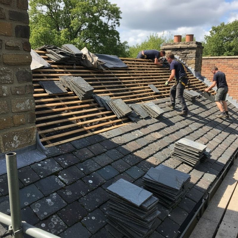 Slate Roof Replacement in Hollis Center, ME