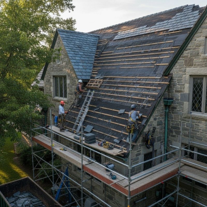 Slate Roof Replacement in North Waterboro, ME