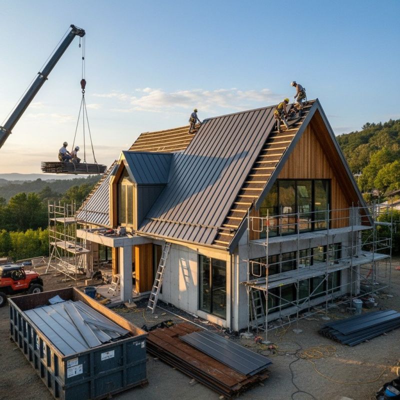 Steel Roof Replacement in Hollis Center, ME