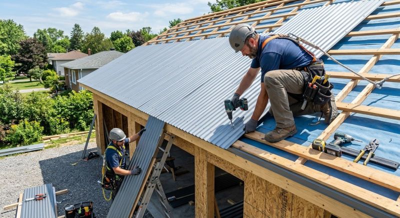 Tin Roof Installation in Gorham, ME