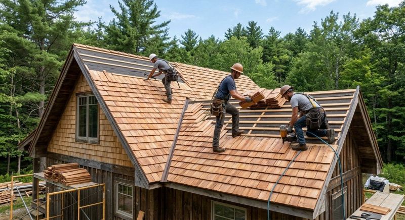 Wood Roofing Installation in Biddeford, ME
