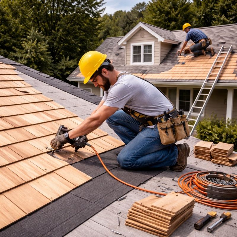 Wood Roofing Installation in York County, ME