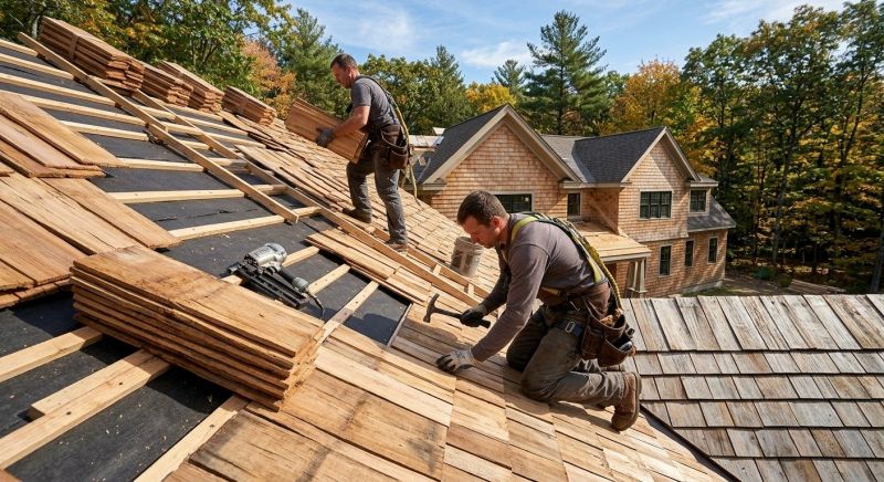 Wood Roofing Installation in North Berwick, ME