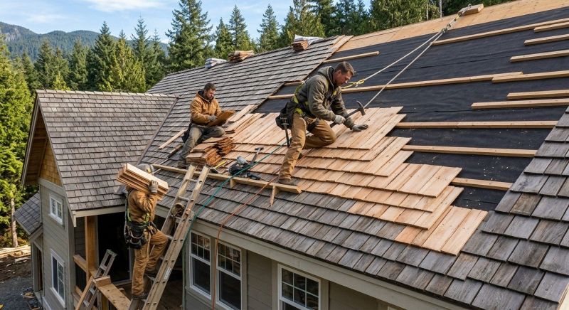Wood Roofing Installation in Ogunquit, ME