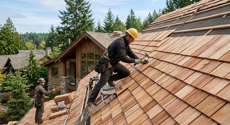 Wood Roofing Installation in Ogunquit, ME