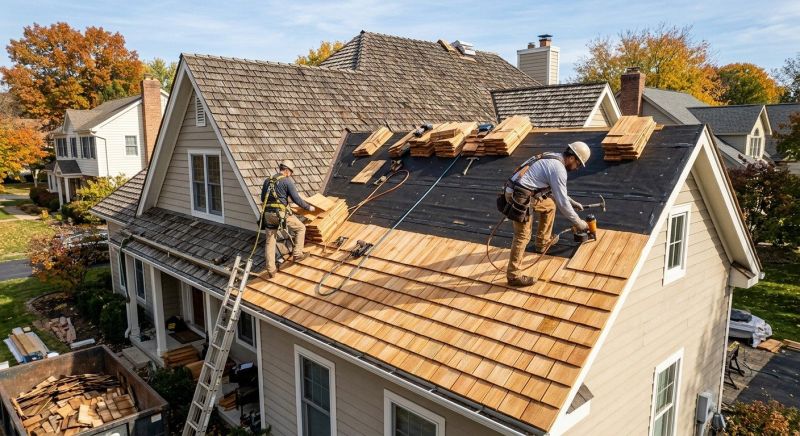 Wood Shake Roof Replacement in Biddeford, ME